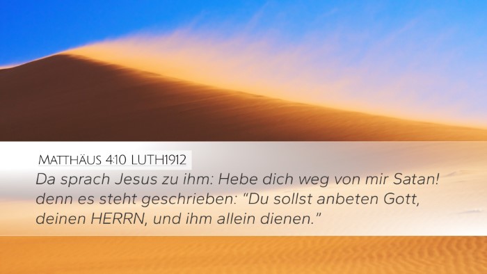 Matthäus 4:10 LUTH1912 Bible Verse Image