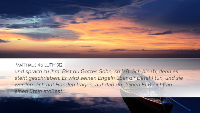Matthäus 4:6 LUTH1912 Bible Verse Image