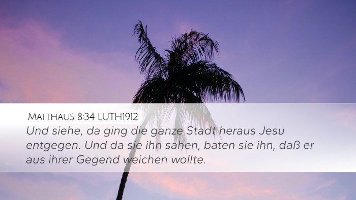 Matthäus 8:34 LUTH1912 Bible Verse Image