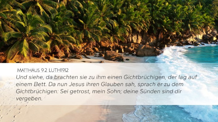 Matthäus 9:2 LUTH1912 Bible Verse Image