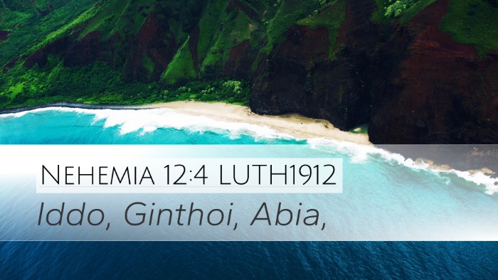 Nehemia 12:4 LUTH1912 Bible Verse Image