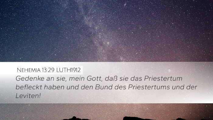Nehemia 13:29 LUTH1912 Bible Verse Image