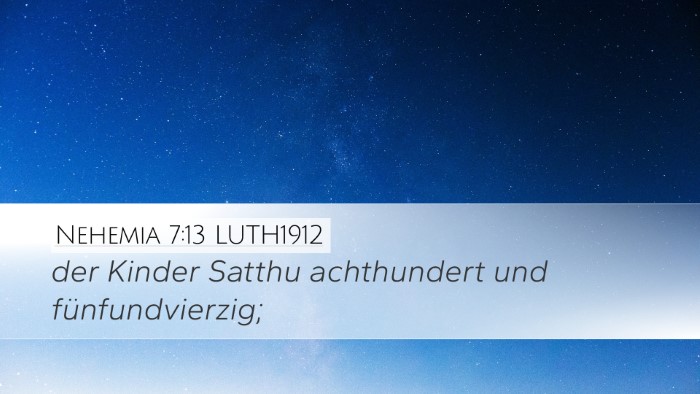 Nehemia 7:13 LUTH1912 Bible Verse Image