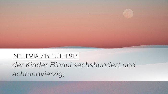 Nehemia 7:15 LUTH1912 Bible Verse Image