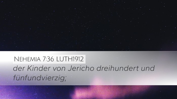 Nehemia 7:36 LUTH1912 Bible Verse Image