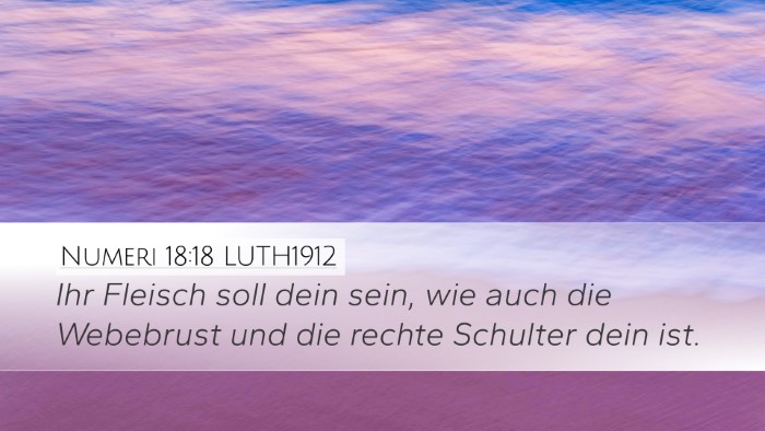 Numeri 18:18 LUTH1912 Bible Verse Image