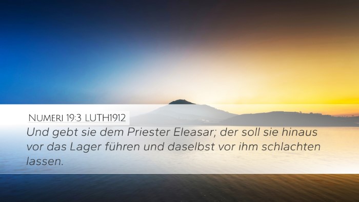 Numeri 19:3 LUTH1912 Bible Verse Image