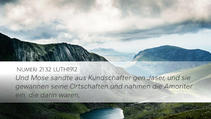 Numeri 21:32 LUTH1912 Bible Verse Image