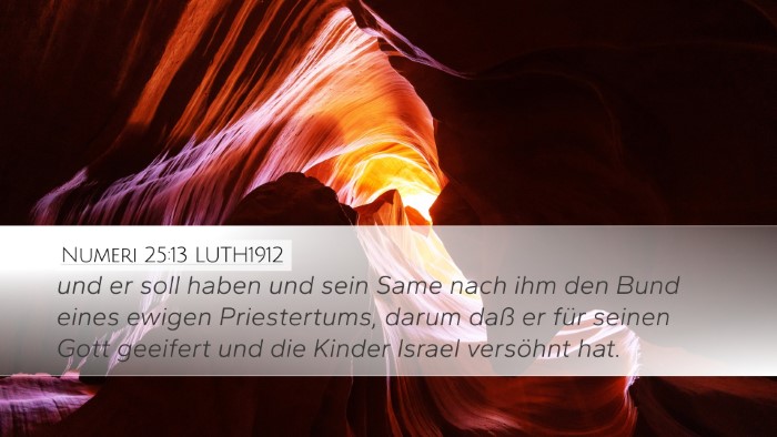 Numeri 25:13 LUTH1912 Bible Verse Image