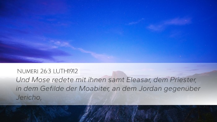 Numeri 26:3 LUTH1912 Desktop Wallpaper - Und Mose redete mit ihnen samt Eleasar, dem - Desktop Bible Verse Wallpaper