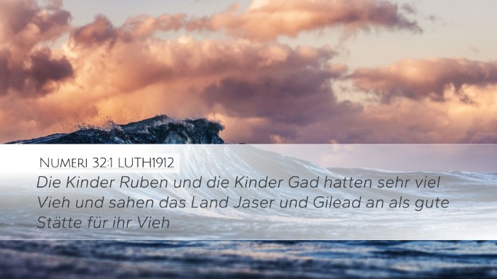 Numeri 32:1 LUTH1912 Bible Verse Image