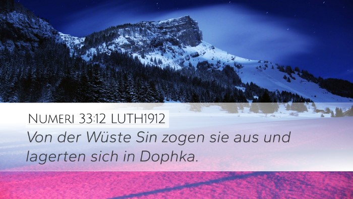 Numeri 33:12 LUTH1912 Desktop Wallpaper - Von der Wüste Sin zogen sie aus und lagerten - Desktop Bible Verse Wallpaper