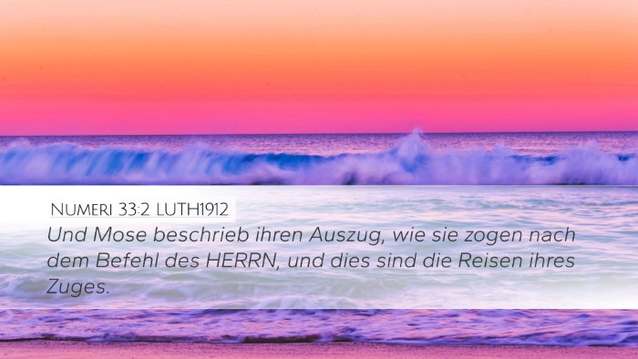 Numeri 33:2 LUTH1912 Bible Verse Image