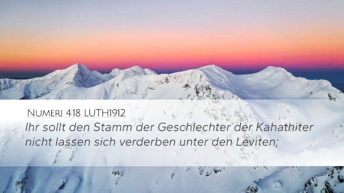 Numeri 4:18 LUTH1912 Desktop Wallpaper - Ihr sollt den Stamm der Geschlechter der - Desktop Bible Verse Wallpaper