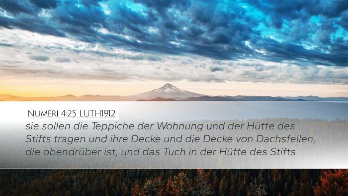 Numeri 4:25 LUTH1912 Bible Verse Image