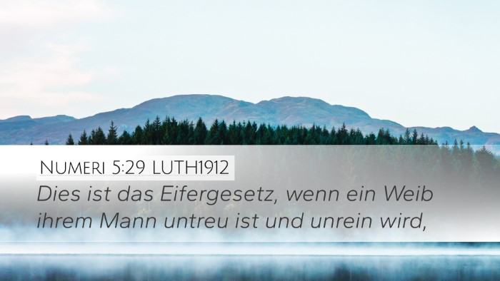 Numeri 5:29 LUTH1912 Bible Verse Image