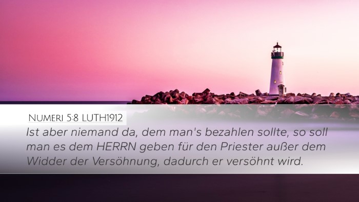 Numeri 5:8 LUTH1912 Bible Verse Image