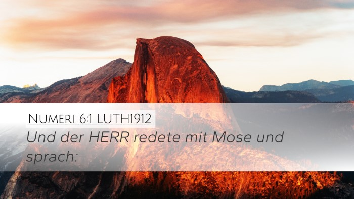 Numeri 6:1 LUTH1912 Desktop Wallpaper - Und der HERR redete mit Mose und - Desktop Bible Verse Wallpaper