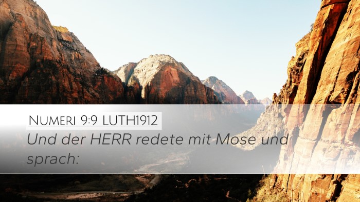 Numeri 9:9 LUTH1912 Desktop Wallpaper - Und der HERR redete mit Mose und - Desktop Bible Verse Wallpaper