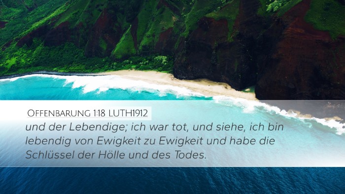 Offenbarung 1:18 LUTH1912 Bible Verse Image