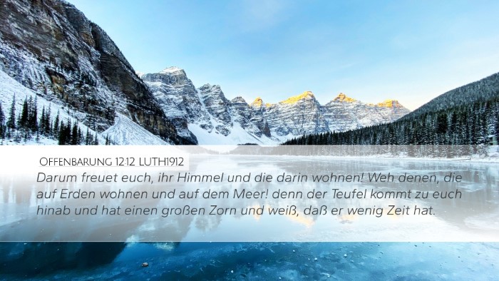 Offenbarung 12:12 LUTH1912 Bible Verse Image