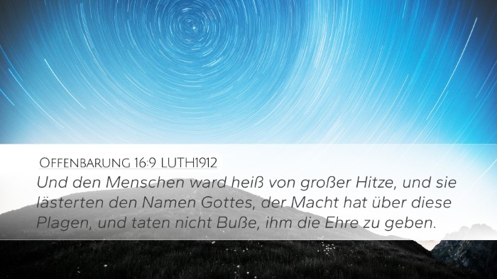Offenbarung 16:9 LUTH1912 Bible Verse Image