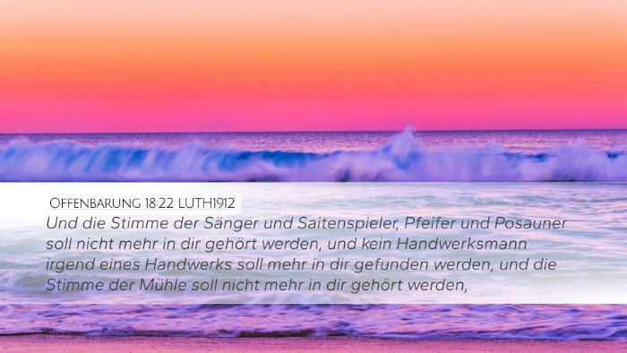 Offenbarung 18:22 LUTH1912 Bible Verse Image