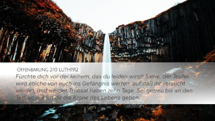 Offenbarung 2:10 LUTH1912 Bible Verse Image