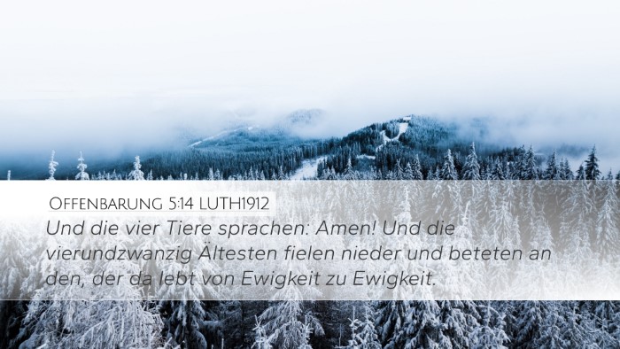 Offenbarung 5:14 LUTH1912 Bible Verse Image