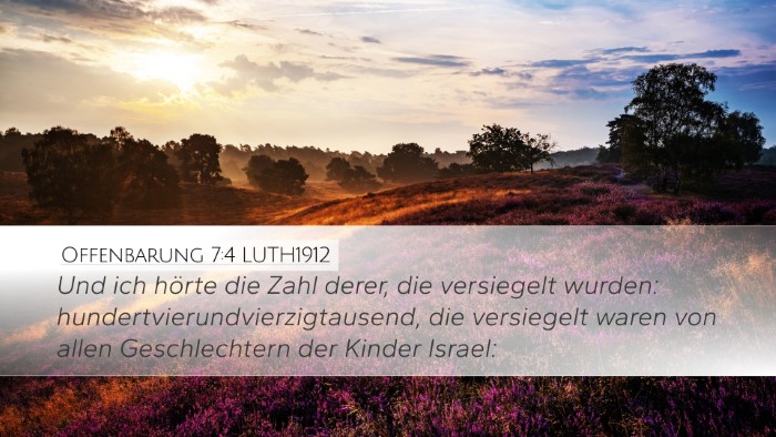 Offenbarung 7:4 LUTH1912 Bible Verse Image
