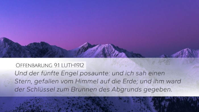 Offenbarung 9:1 LUTH1912 Bible Verse Image
