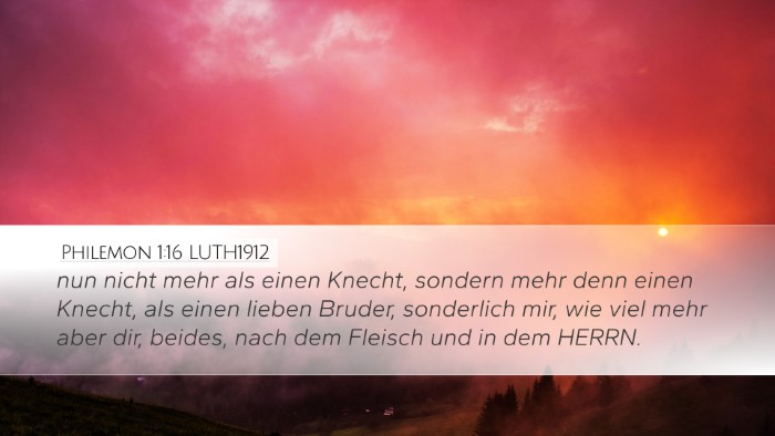 Philemon 1:16 LUTH1912 Desktop Wallpaper - nun nicht mehr als einen Knecht, sondern mehr - Desktop Bible Verse Wallpaper