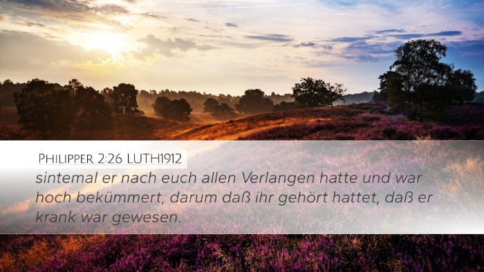 Philipper 2:26 LUTH1912 Bible Verse Image