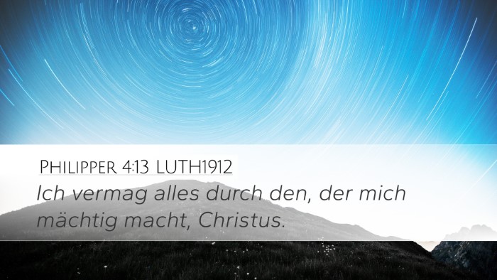 Philipper 4:13 LUTH1912 Bible Verse Image