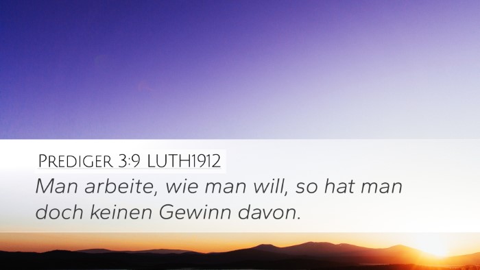 Prediger 3:9 LUTH1912 Desktop Wallpaper - Man arbeite, wie man will, so hat man doch keinen - Desktop Bible Verse Wallpaper
