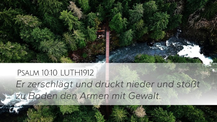 Psalm 10:10 LUTH1912 Bible Verse Image