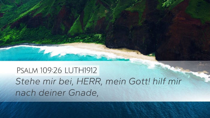 Psalm 109:26 LUTH1912 Bible Verse Image