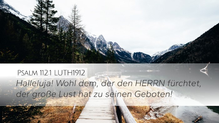 Psalm 112:1 LUTH1912 Bible Verse Image