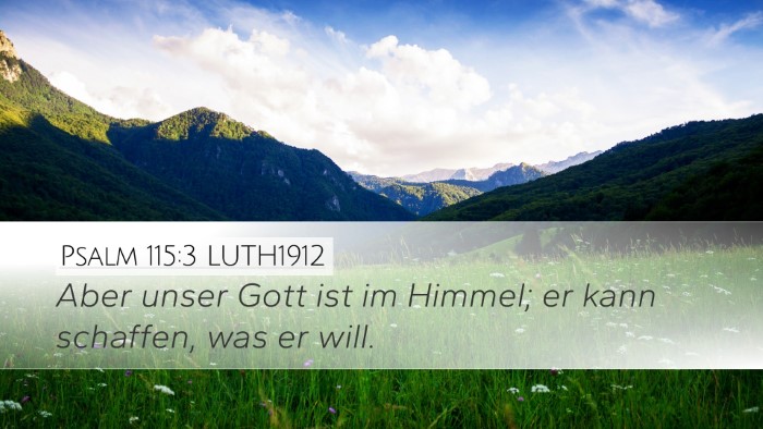 Psalm 115:3 LUTH1912 Bible Verse Image