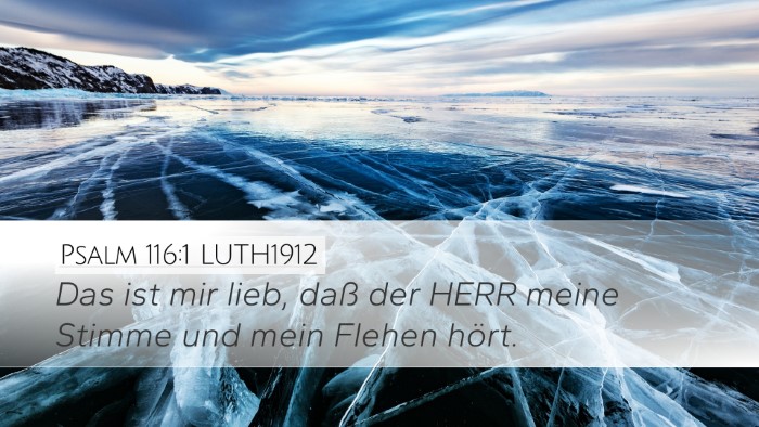 Psalm 116:1 LUTH1912 Bible Verse Image