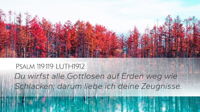 Psalm 119:119 LUTH1912 Bible Verse Image