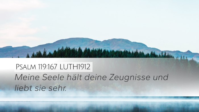 Psalm 119:167 LUTH1912 Bible Verse Image
