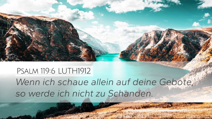 Psalm 119:6 LUTH1912 Bible Verse Image