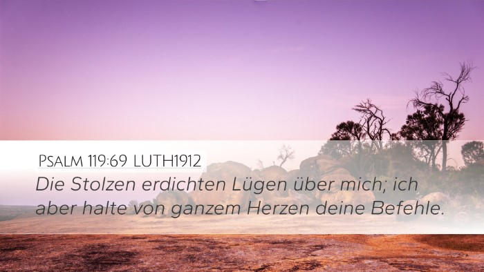 Psalm 119:69 LUTH1912 Bible Verse Image