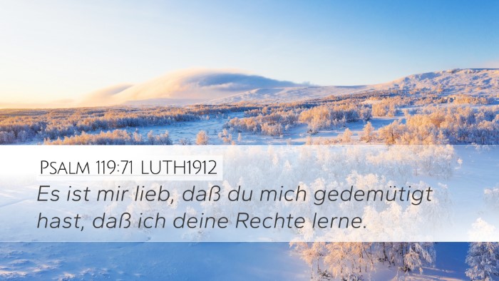 Psalm 119:71 LUTH1912 Bible Verse Image