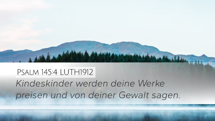 Psalm 145:4 LUTH1912 Bible Verse Image
