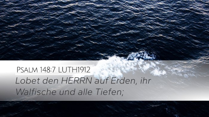 Psalm 148:7 LUTH1912 Bible Verse Image