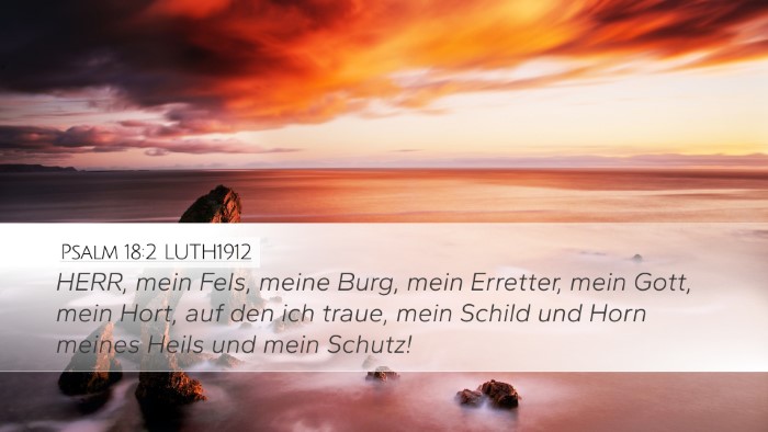 Psalm 18:2 LUTH1912 Bible Verse Image