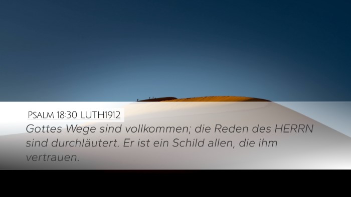 Psalm 18:30 LUTH1912 Bible Verse Image