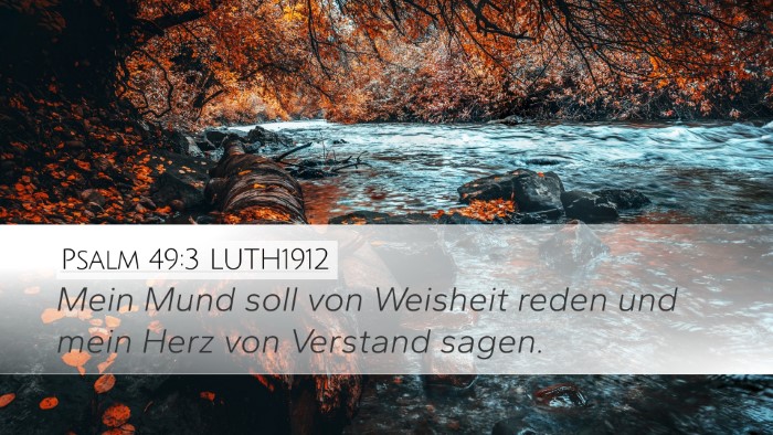Psalm 49:3 LUTH1912 Bible Verse Image
